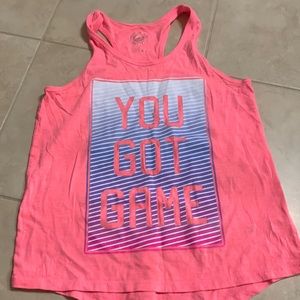 Pink work out top